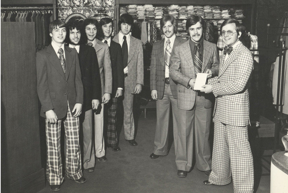 E.R. Fisher Men's Clothier Supporting the Ottawa 67's Hockey Team during the 1970's